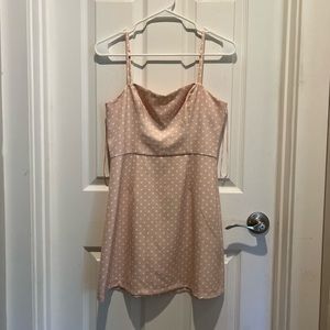 French Connection Pink Polka Dot Mini Dress